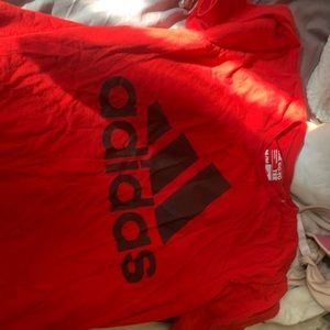 Adidas t shirt red like new size medium